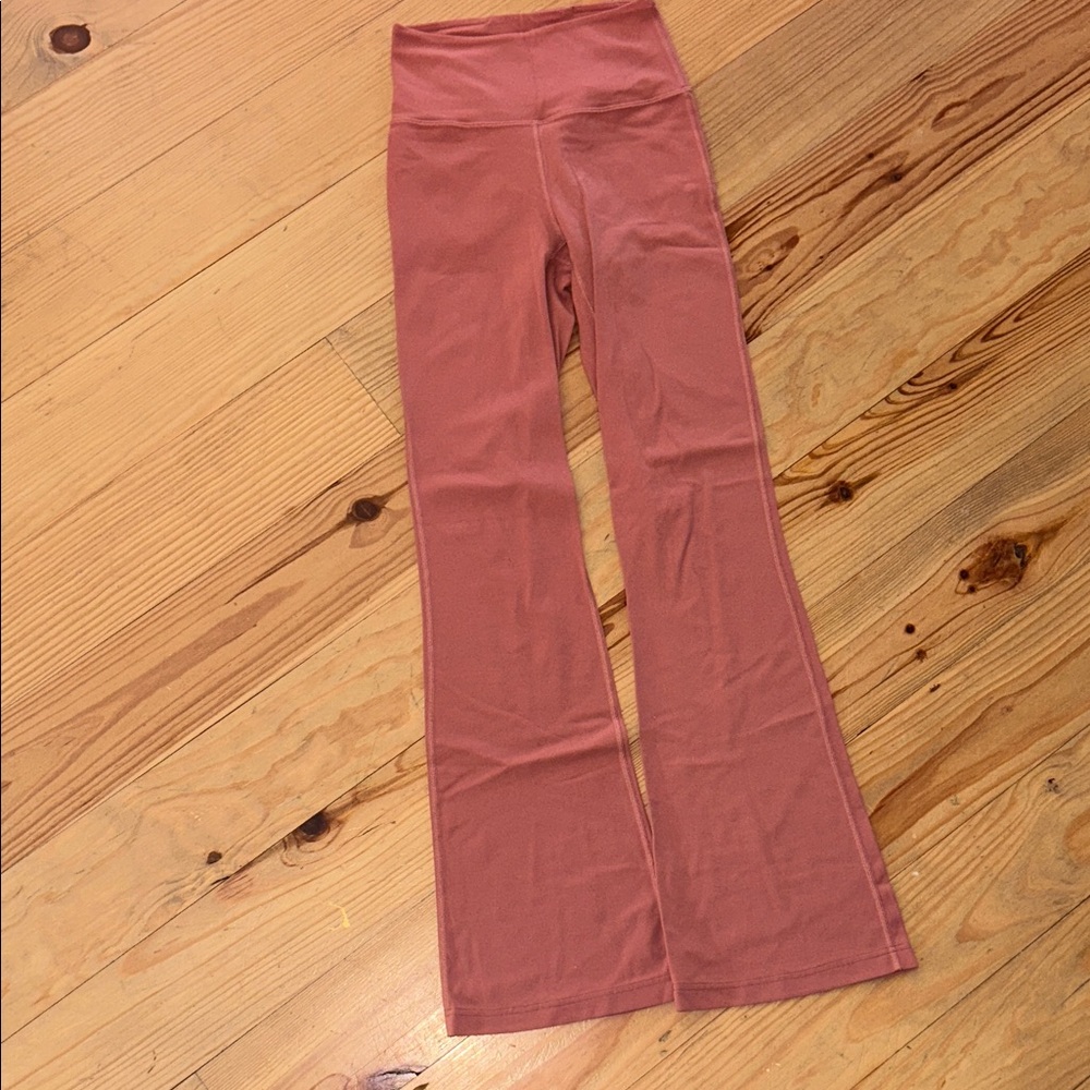 lululemon athletica Pink Flared Leggings